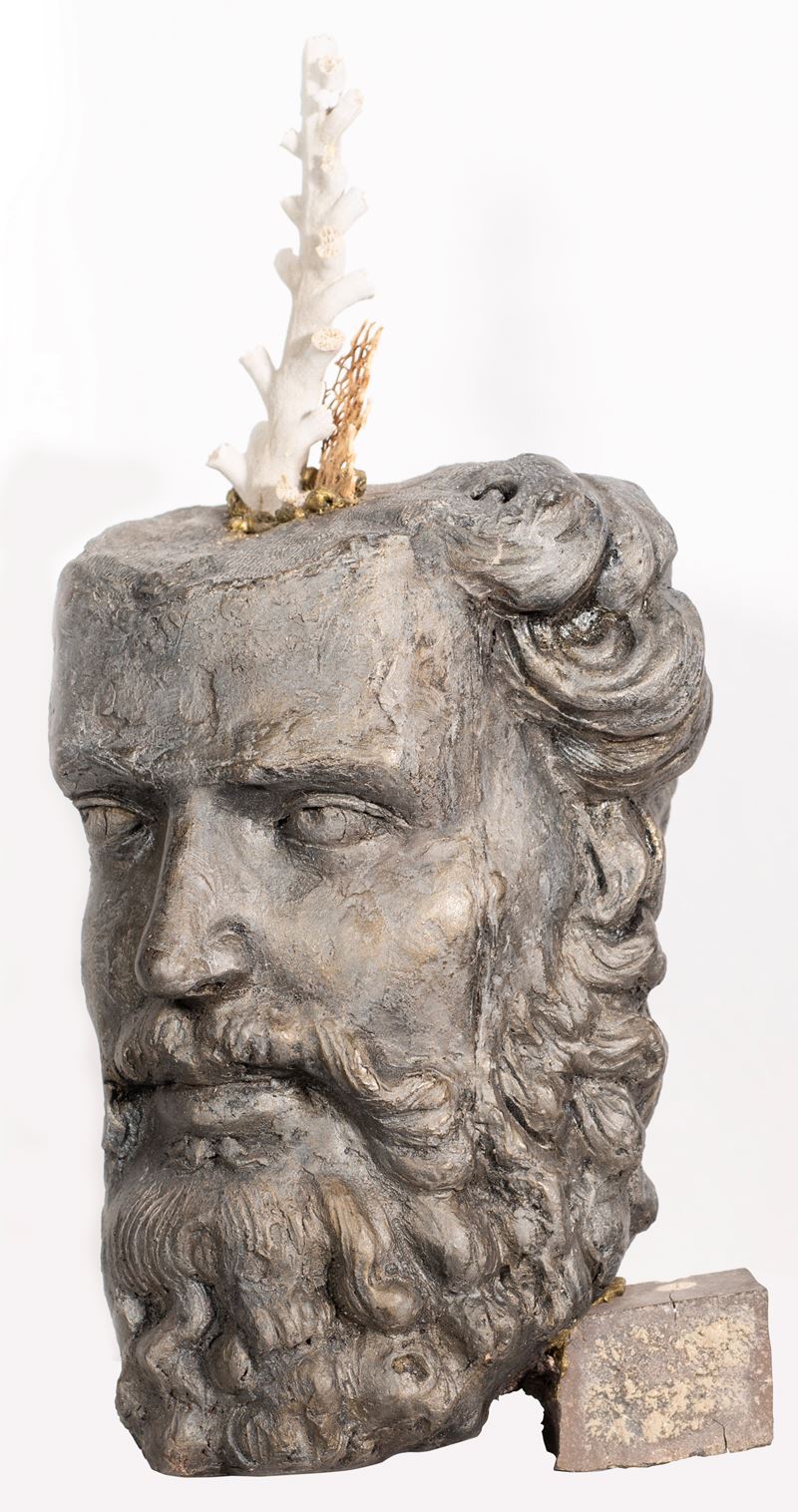 Alberto Criscione : Congiunzioni #2  (2022)  - Terracotta policroma, corallo e anima di fico d'india - Asta 7005 Auction - Modern and Contemporary Art - ArteIN - Investire con arte