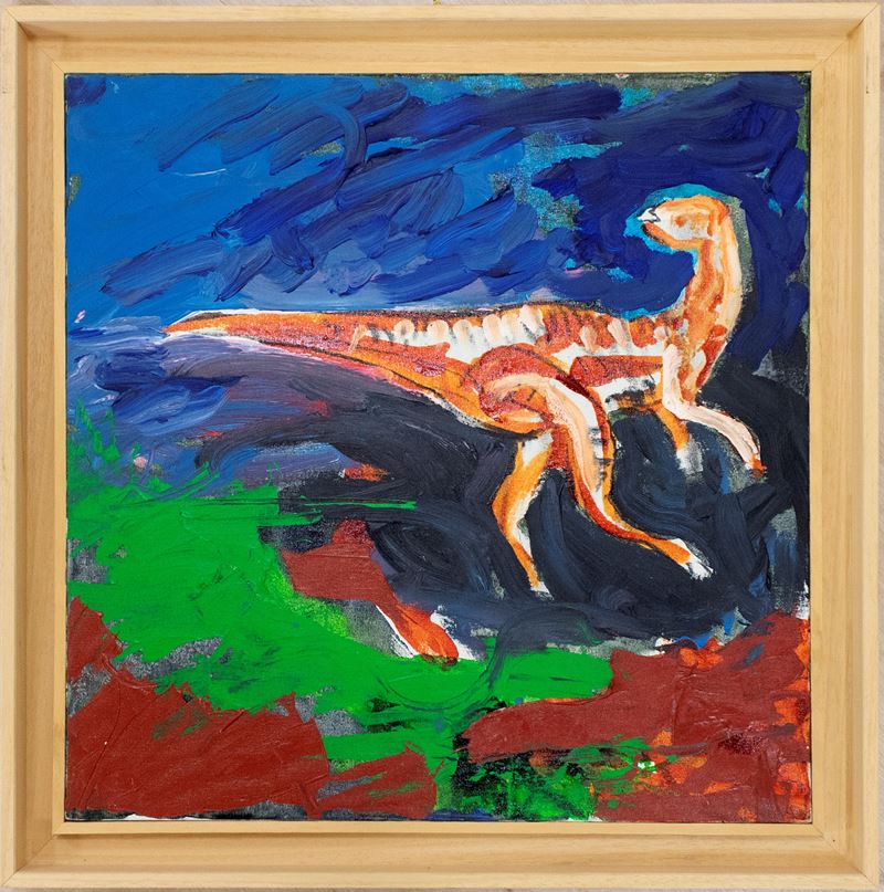 Mario Schifano : Senza titolo  (1993)  - smalto e acrilico su tela - Asta 9005 Auction - TRE OFFERTE - Arte Investimenti - investire con arte