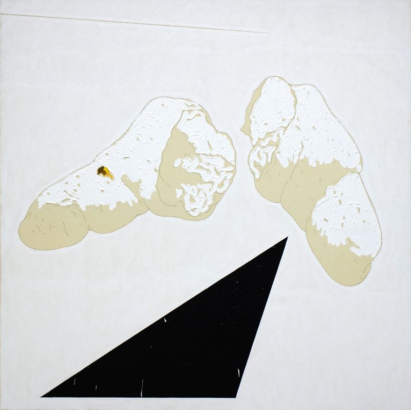 Concetto Pozzati : Pane bianco…quotidiano  (1985-1986)  - Asta Affordable Auction - Arte Investimenti - investire con arte