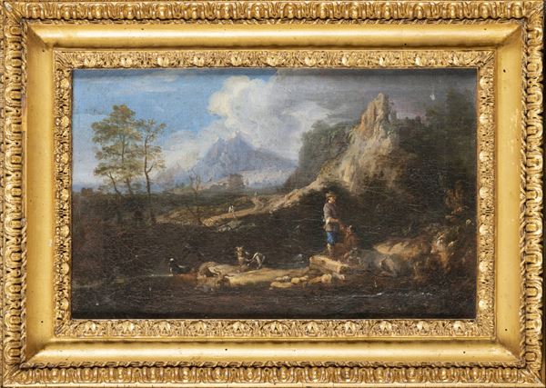 Seguace di David Teniers (1610-1690) - Tentazione di Sant'Antonio