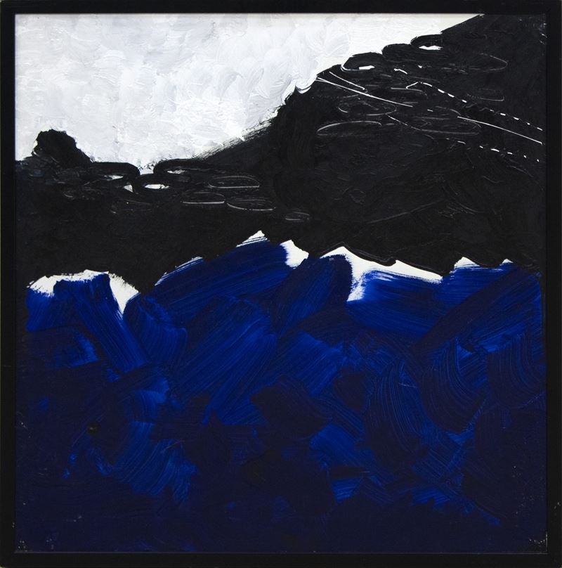 Gastone Biggi : Enigma nero-blu  (2006)  - Asta Affordable Auction - Arte Investimenti - investire con arte