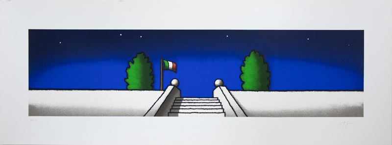 Tino Stefanoni : Senza Titolo  (anni Duemila )  - serigrafia a colori - Asta 3152 Auction - Arte Investimenti - investire con arte