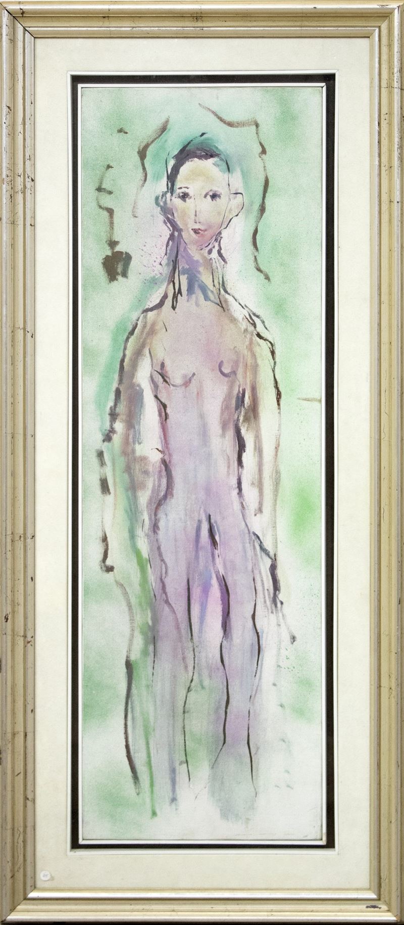 Ernesto Treccani : Figura  (anni 80)  - Asta Affordable Auction - Arte Investimenti - investire con arte