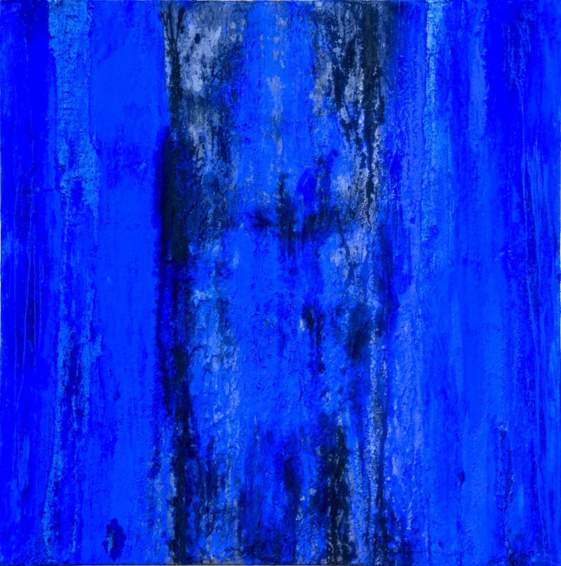 Marcello Lo Giudice : Infinito blu  (1999)  - olii e pigmenti su tela - Asta Affordable Auction - Arte Investimenti - investire con arte