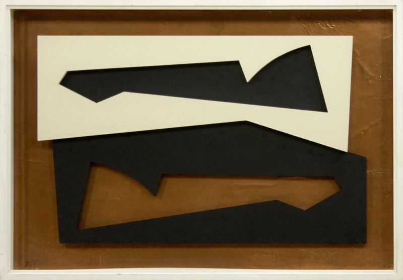 Hans Richter : Senza titolo  (1970)  - assemblaggio di legno dipinto su lastra di rame - Asta Affordable Auction - Arte Investimenti - investire con arte