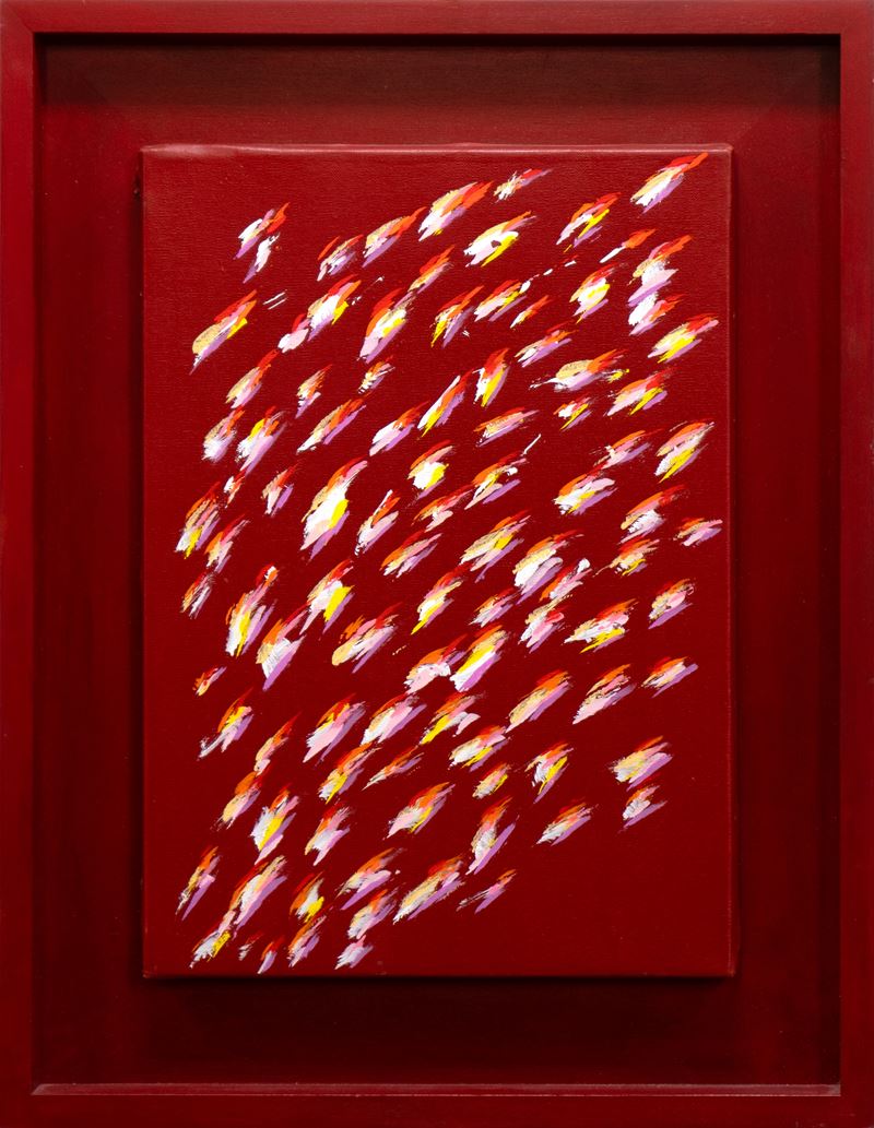 Piero Dorazio : Flambè  (2001)  - olio su tela - Asta TV Private Sales - Francesco Boni - Arte Investimenti - investire con arte