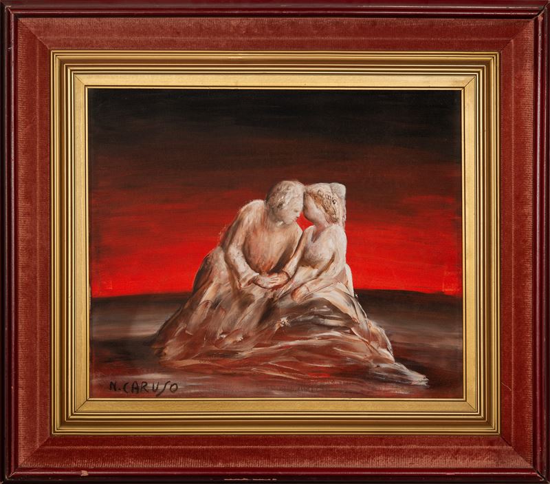 Nicola Caruso : Senza titolo  - Olio su tela - Asta 7005 Auction - Modern and Contemporary Art - ArteIN - Investire con arte