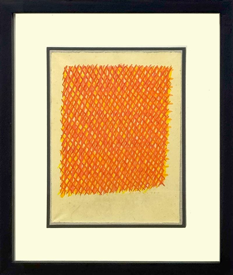 Piero Dorazio : Senza titolo  (1962)  - acquarello su carta applicata su tela - Asta 9005 Auction - TRE OFFERTE - Arte Investimenti - investire con arte