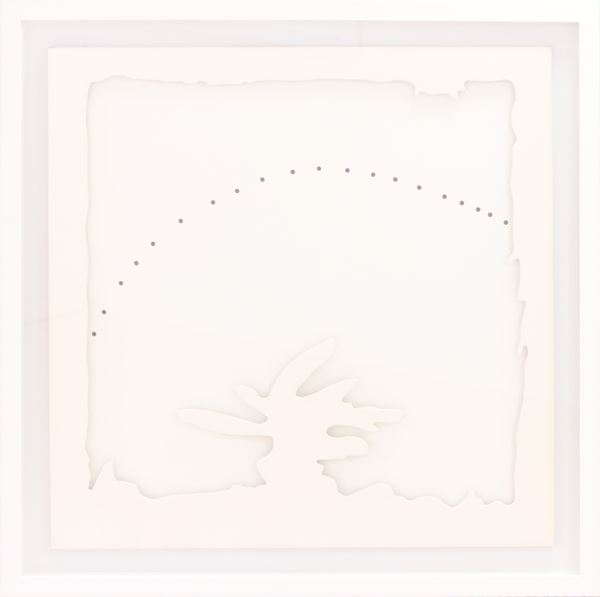 Lucio Fontana - Concetto spaziale - Teatrino (bianco)