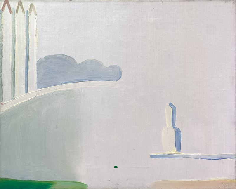 Virgilio Guidi : Bacino S. Marco  (1970)  - olio su tela - Asta 9005 Auction - TRE OFFERTE - Arte Investimenti - investire con arte