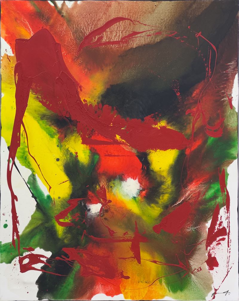 Pierluigi De Lutti : Senza titolo  (anni Duemila)  - olio su tela - Asta 9005 Auction - TRE OFFERTE - Arte Investimenti - investire con arte