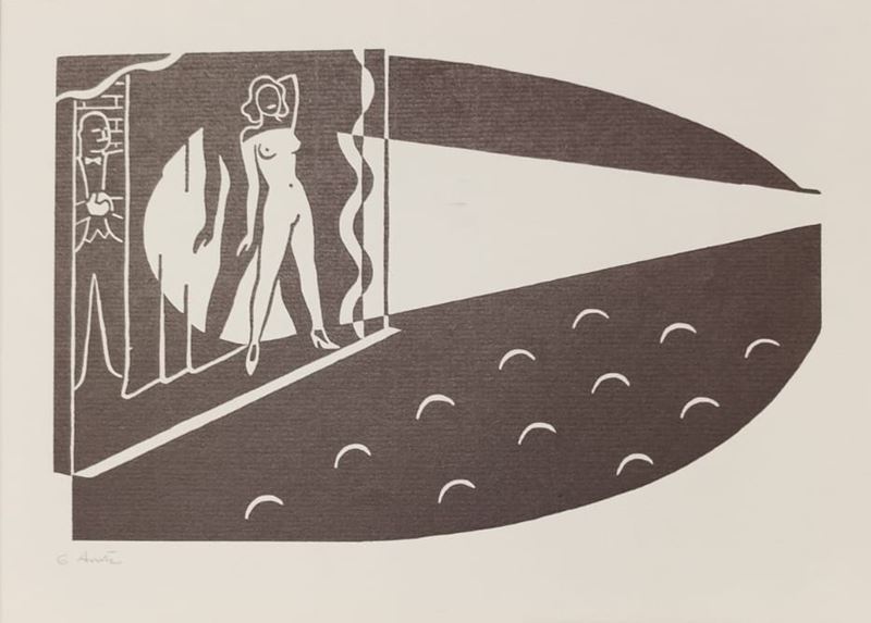 Arntz Gerd : Burlesqe  (1970)  - Serigrafia su carta - Asta 7005 Auction - Modern and Contemporary Art - ArteIN - Investire con arte