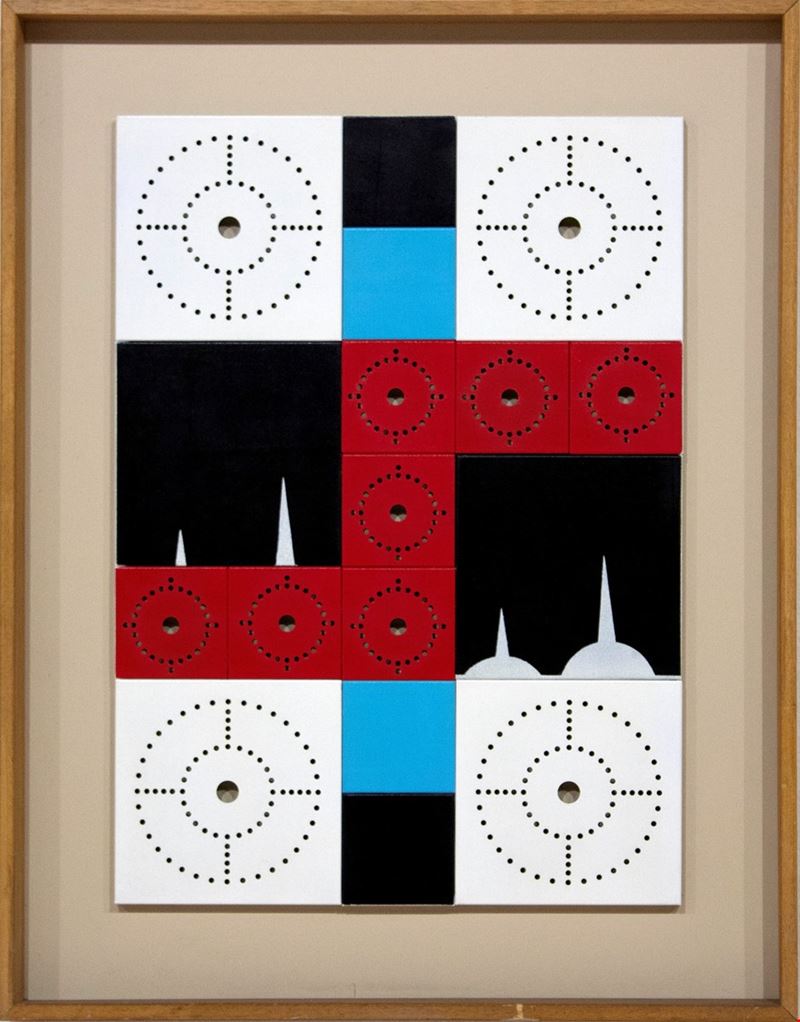Antonio Saporito : Forma geometrica  (2006)  - Acrilico e alluminio su legno - Asta 7005 Auction - Modern and Contemporary Art - ArteIN - Investire con arte