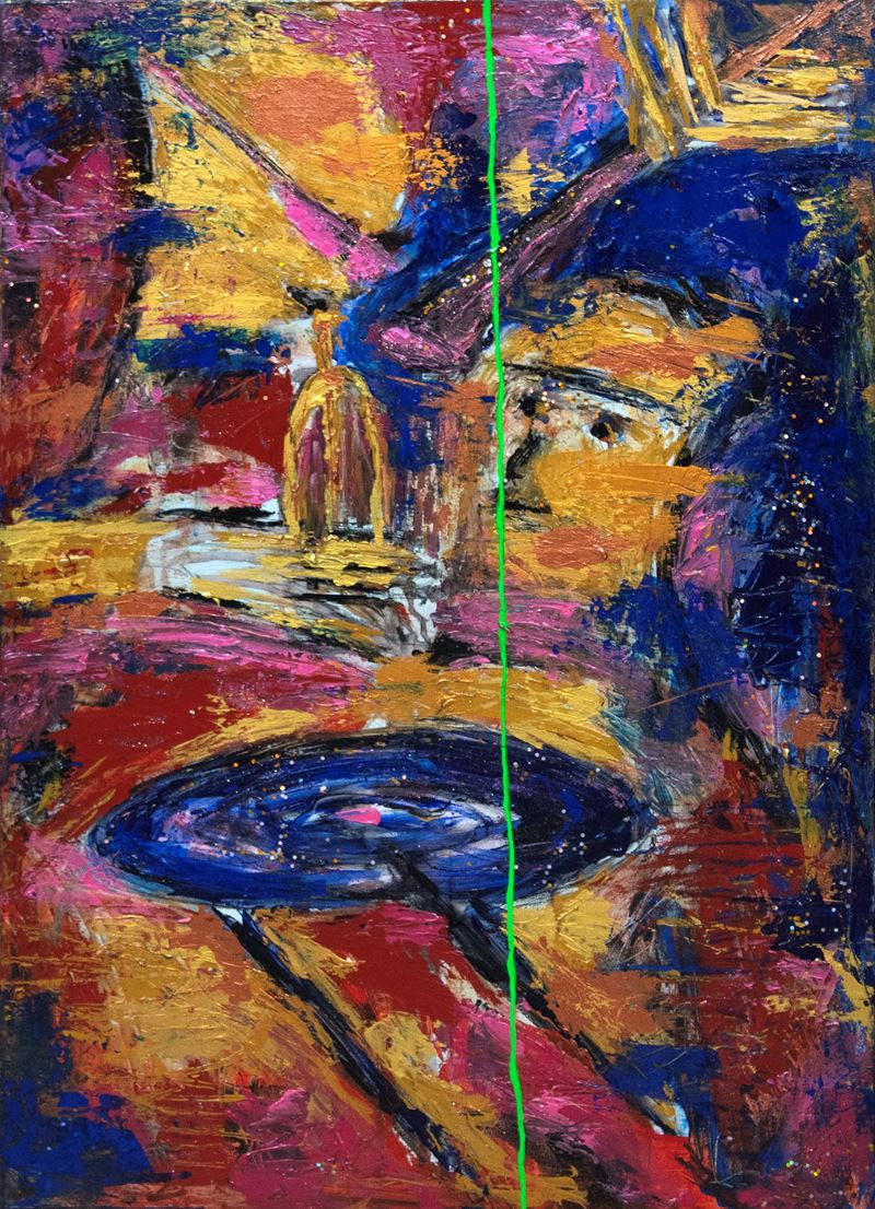 Diego Stella : My Jazz   (2025)  - Tecnica Mista su Tela - Asta 7005 Auction - Modern and Contemporary Art - ArteIN - Investire con arte