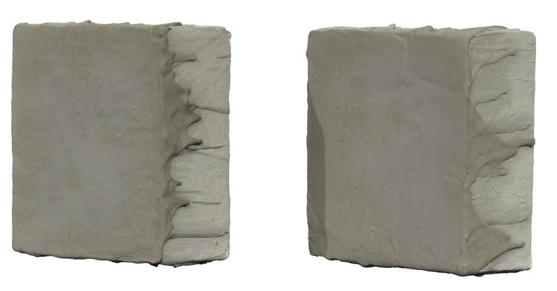 Enzo  Cacciola : 29/07/2014 (dittico)  (2014)  - Dittico, 2 cementi su tela - Asta 7005 Auction - Modern and Contemporary Art - ArteIN - Investire con arte