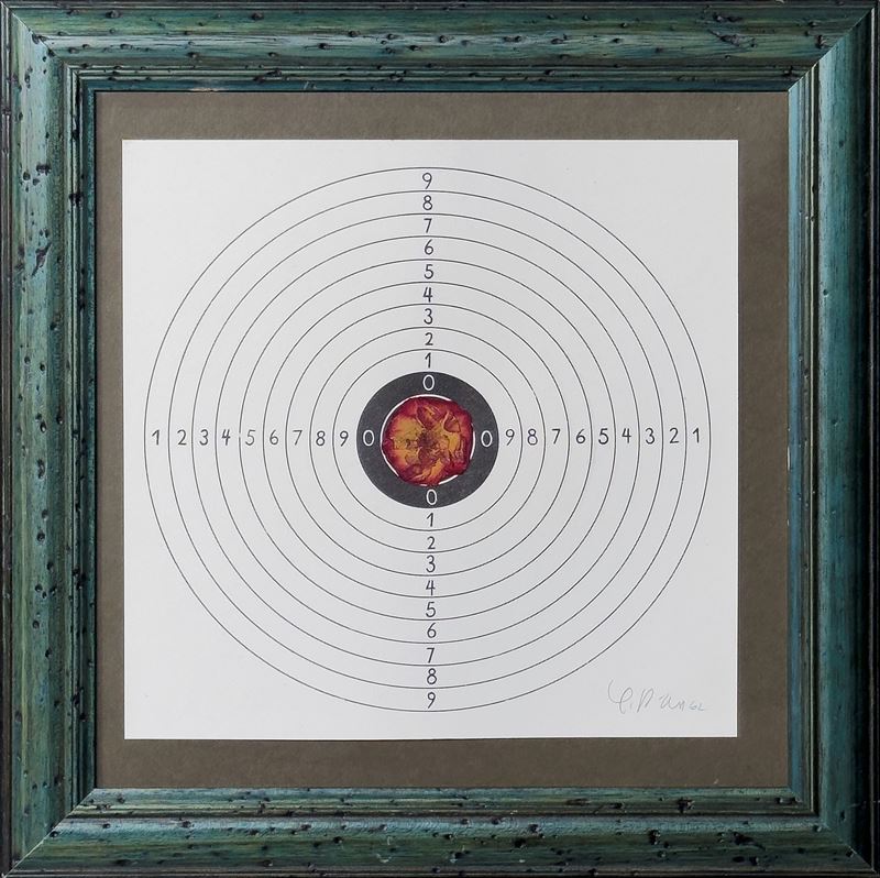 Hans Peter Alvermann : Ohne Titel  (1962)  - Collage su nero litografico - Asta 7006 Auction - Modern and Contemporary Art - ArteIN - Investire con arte