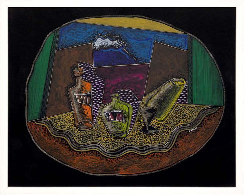 Pippo  Oriani : Senza titolo  (Anni '60)  - Encausto su cartone telato - Asta 7006 Auction - Modern and Contemporary Art - ArteIN - Investire con arte