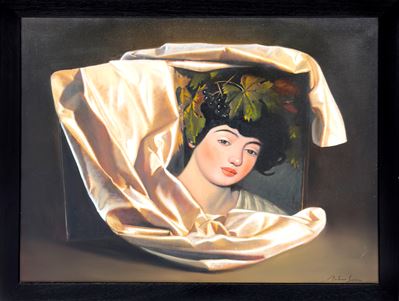 Caravaggio 8, acrilico su tela