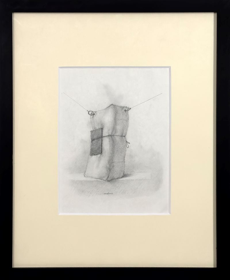 Armodio : Tirare il Sapere  (2012)  - Matita su carta - Asta 7005 Auction - Modern and Contemporary Art - ArteIN - Investire con arte
