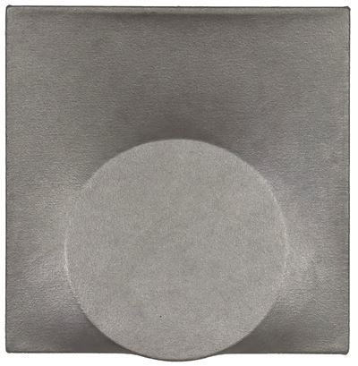 Tondo grigio (acrilico su tela sagomata), 1988