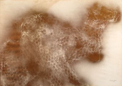 Senza titolo (1988), pittura spray su carta