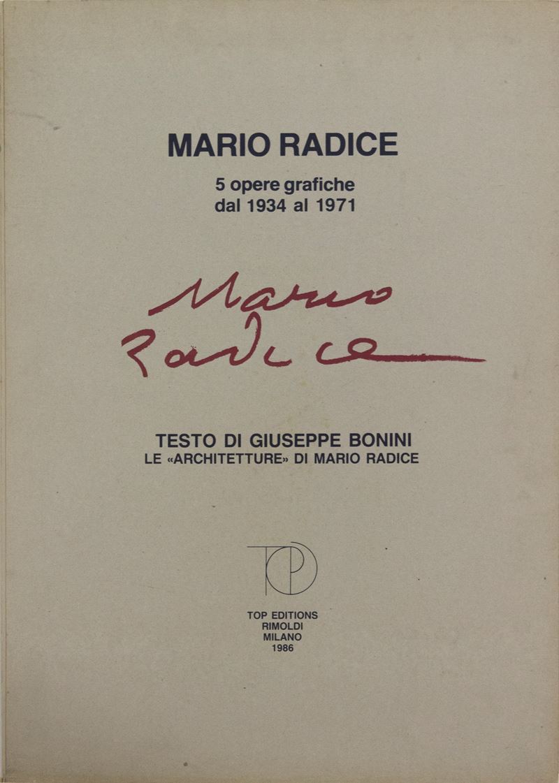 Mario Radice : LE ARCHITETTURE  (1934-1971)  - Cartella serigrafica - Asta 7005 Auction - Modern and Contemporary Art - ArteIN - Investire con arte