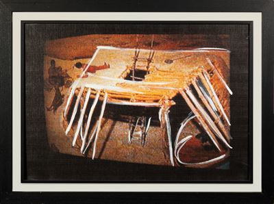 Senza titolo (Viaggio nel tempo), acrilico su tela (1990/97)