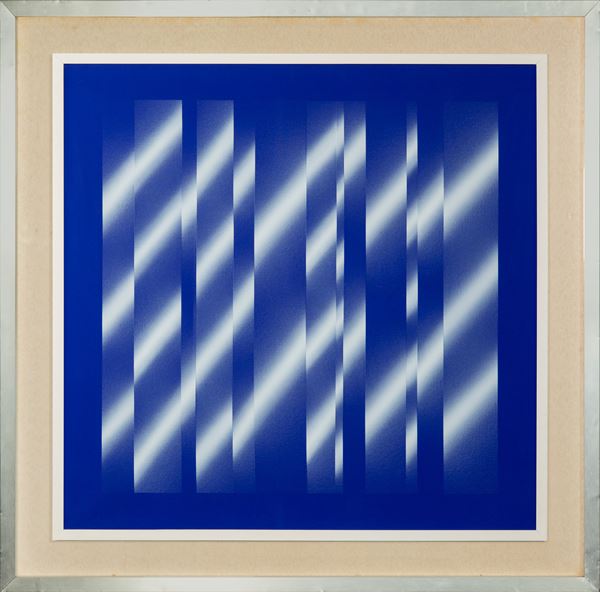 Ennio Finzi - Cromostruttura-blu: bianco