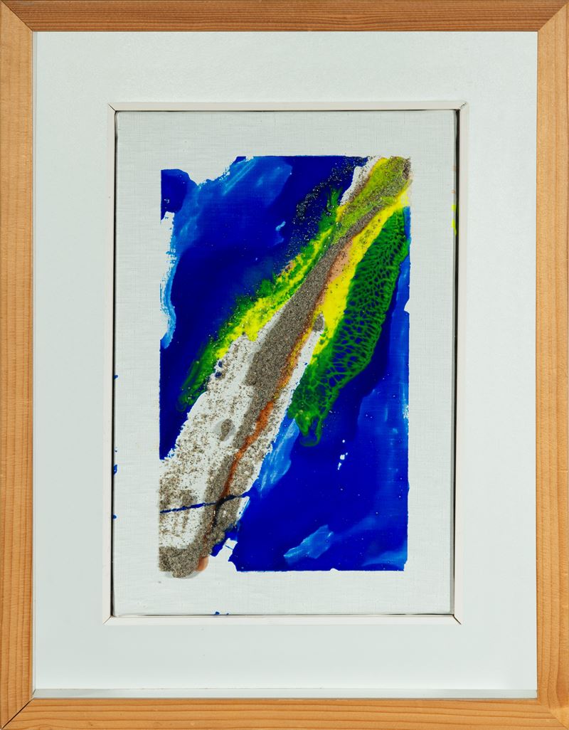 Mario Schifano : Senza titolo  (1990-1995)  - Smalto e sabbia su tela - Asta 7006 Auction - Modern and Contemporary Art - ArteIN - Investire con arte