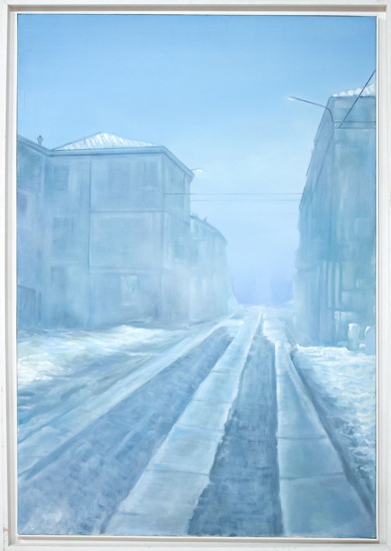Gian Marco Montesano : Neve e nebbia  (2003)  - Olio su tela - Asta 7006 Auction - Modern and Contemporary Art - ArteIN - Investire con arte