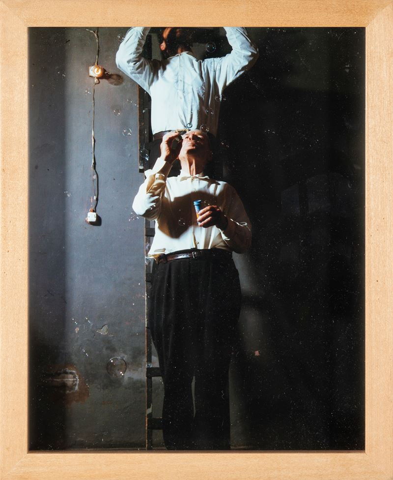 Michele Zaza : Universo estraneo  (1976)  - Fotografia applicata su pannello di cartone - Asta 7006 Auction - Modern and Contemporary Art - ArteIN - Investire con arte