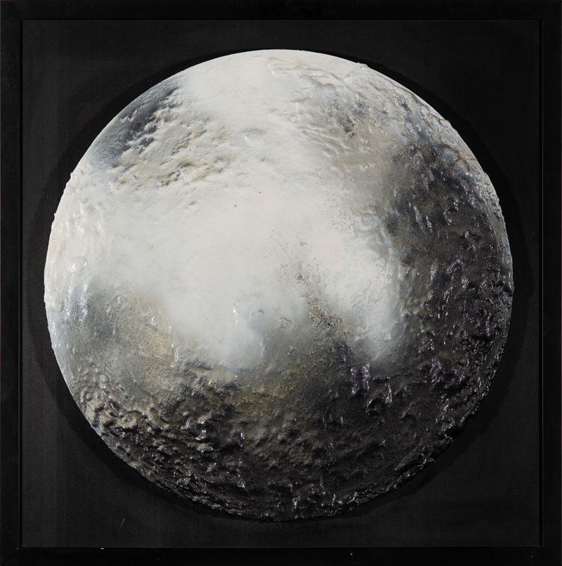 Paola Romano : Luna  (2010)  - Smalto, polveri, cristalli su tavola - Asta 7006 Auction - Modern and Contemporary Art - ArteIN - Investire con arte