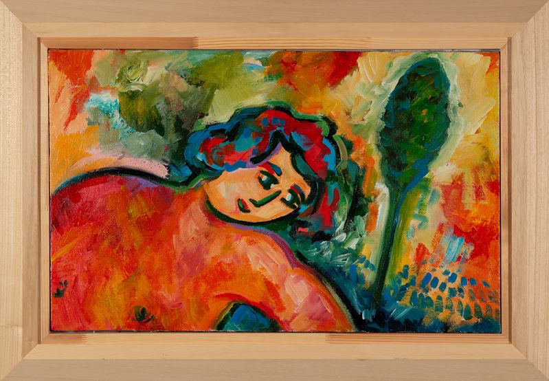 Mimmo German&amp;#224; : Senza titolo  (1983)  - Olio su tela - Asta 7006 Auction - Modern and Contemporary Art - ArteIN - Investire con arte