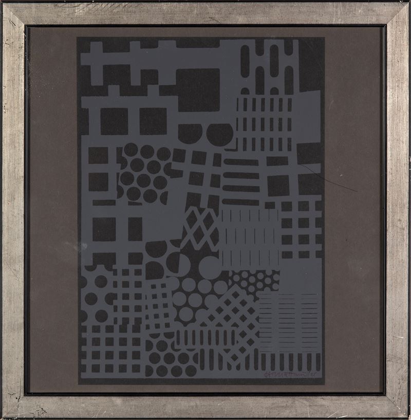 Hansj&amp;#246;rg Mattmuller : Komposition  (1959)  - Litografia su carta - Asta 7006 Auction - Modern and Contemporary Art - ArteIN - Investire con arte