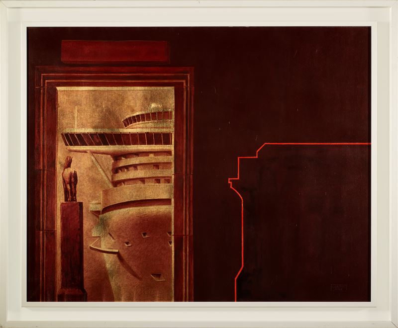 Carlos Grippo : Partenza altrove  (2003)  - Tecnica mista su tela - Asta 7005 Auction - Modern and Contemporary Art - ArteIN - Investire con arte
